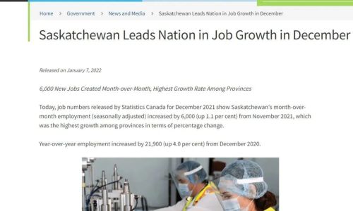 加拿大这个省份就业方面领先加加拿大各省！